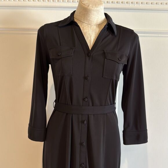 Talbots 3/4 Sleeve Button Down Collared Shirt Dress Size S - Picture 2 of 7